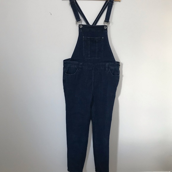Forever 21 Dark Wash Overalls - Picture 3 of 11